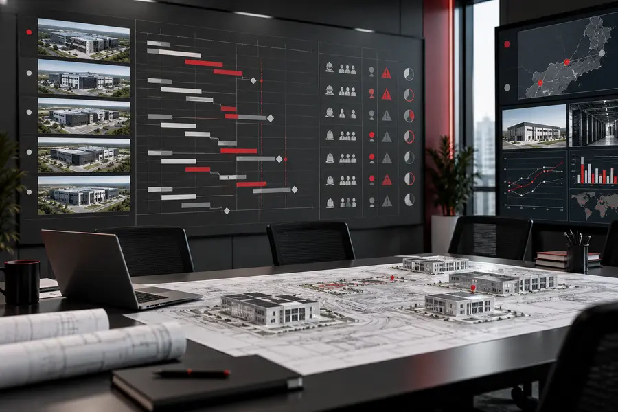 Data centre portfolio programme controls and coordinated project planning